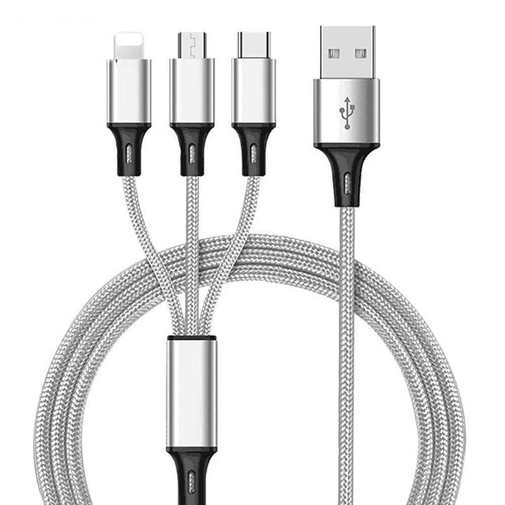 3 In 1 USB Cable For IPhone  Android USB TypeC