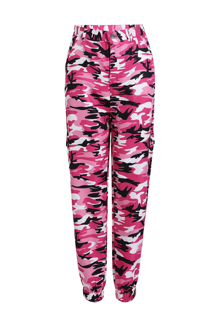 Camouflage Denim Harem Pants