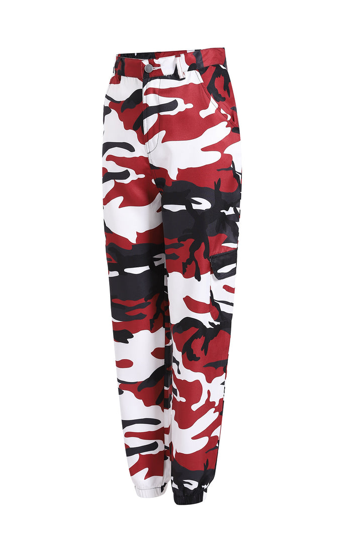 Camouflage Denim Harem Pants