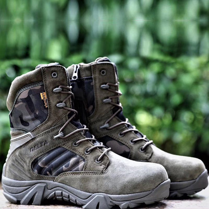 Delta high and low army boots