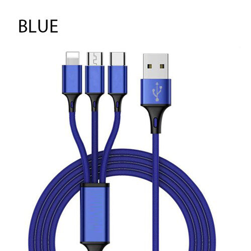3 In 1 USB Cable For IPhone  Android USB TypeC