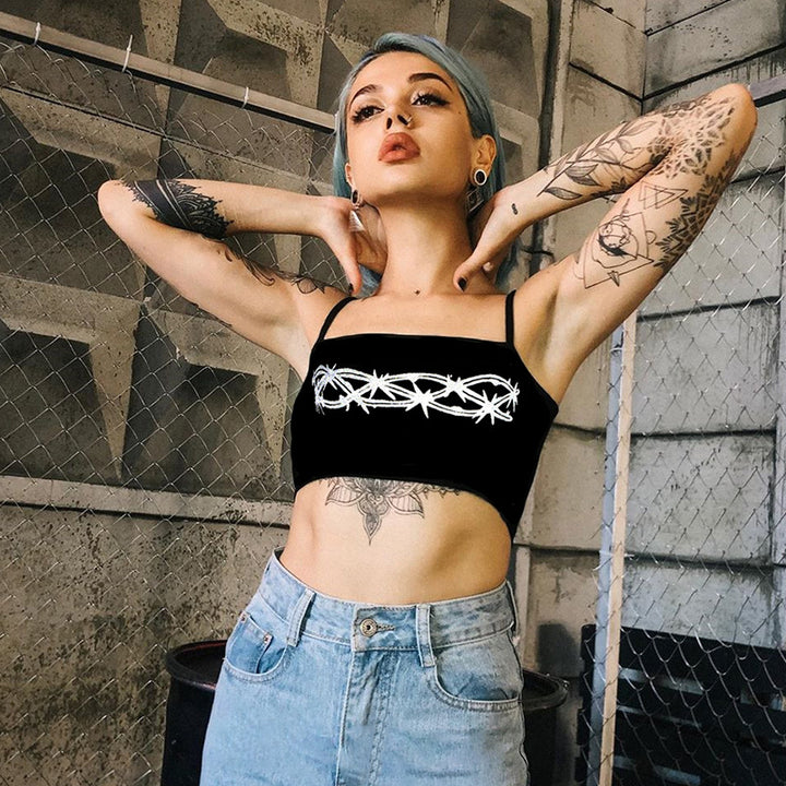 Printed chain camisole