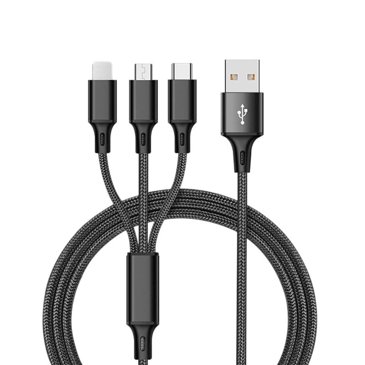 3 In 1 USB Cable For IPhone  Android USB TypeC