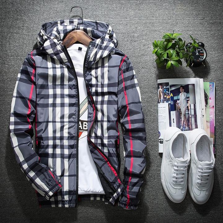 Mens Camouflage Hooded Coat with Zipper
