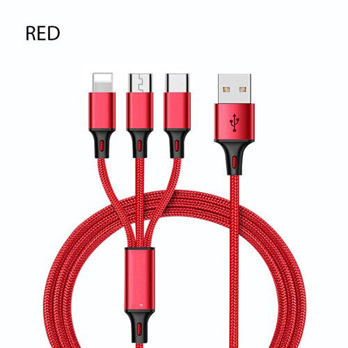 3 In 1 USB Cable For IPhone  Android USB TypeC