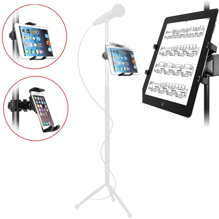 Tablet holder for Microphone stand ABC plastic mobile phone mount for Apple Ipad