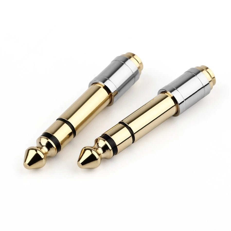 6.35mm To 3.5mm TRS Converters 1/4" Male 1/8" Female 6.35 to 3.5 Jack Headphone Adapter