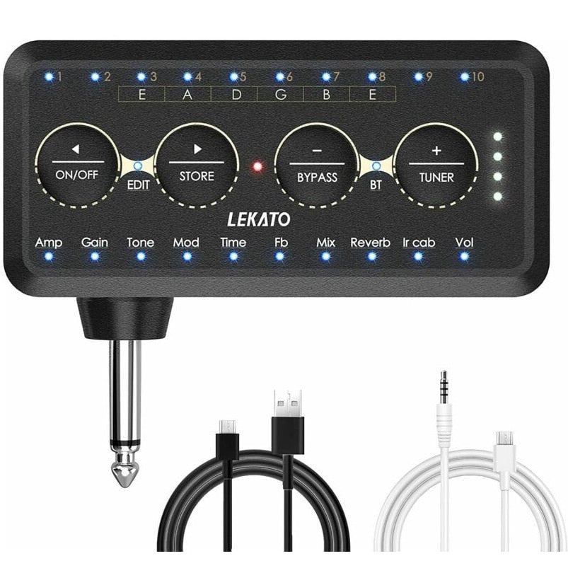 Guitar headphone Amp - Bluetooth - IR Amp Models - Effects
