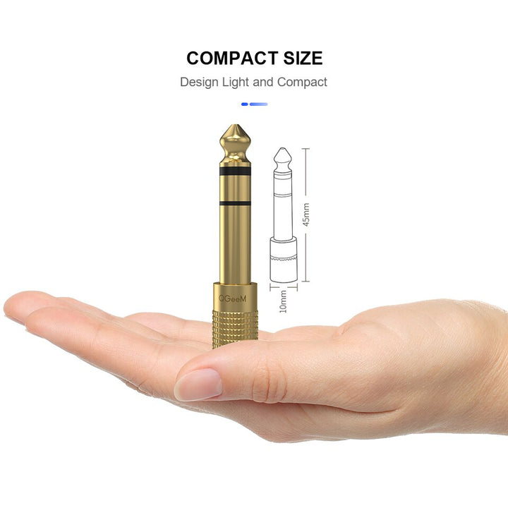 Headphone Jack 6.5 6.35mm Male Plug to 3.5mm Female Connector