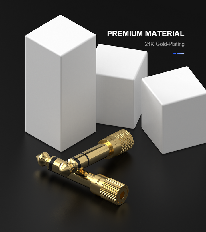 Headphone Jack 6.5 6.35mm Male Plug to 3.5mm Female Connector