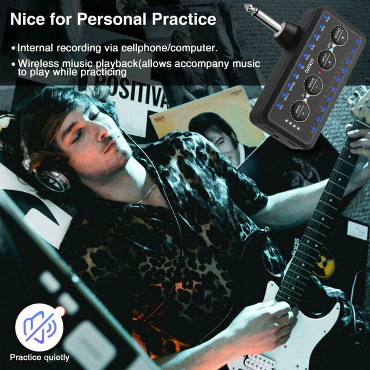 Guitar headphone Amp - Bluetooth - IR Amp Models - Effects