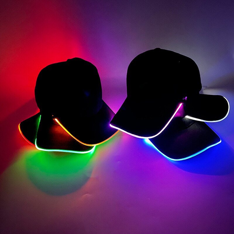 LED Ball cap hat