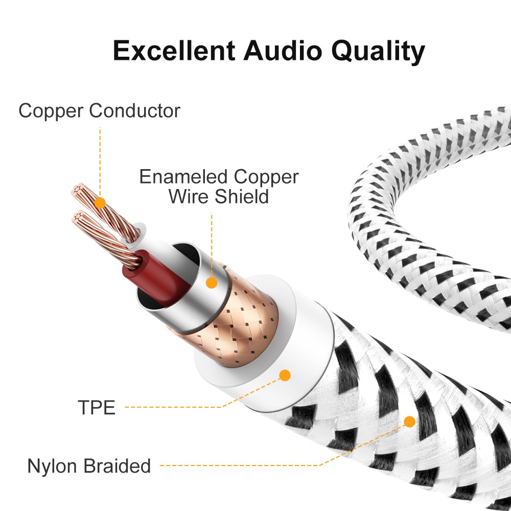 3.5mm to 6.35mm Headphone Adapter TRS 6.35 (1/4 inch) Female to 3.5 (1/8 inch) Male Adapter