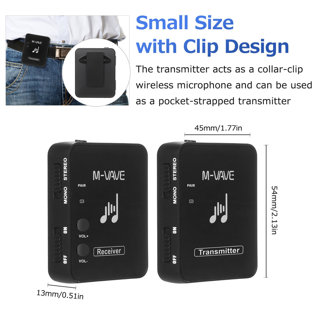 M-vave WP-10 2.4GWireless System Earphone