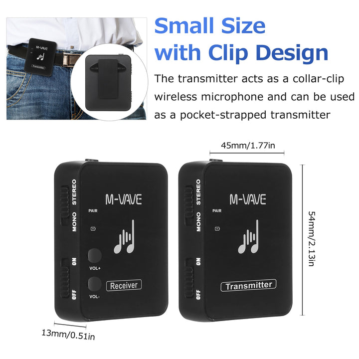 M-vave WP-10 2.4GWireless System Earphone