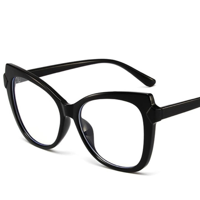 Oversized Cat Eye Reading Glasses +Power