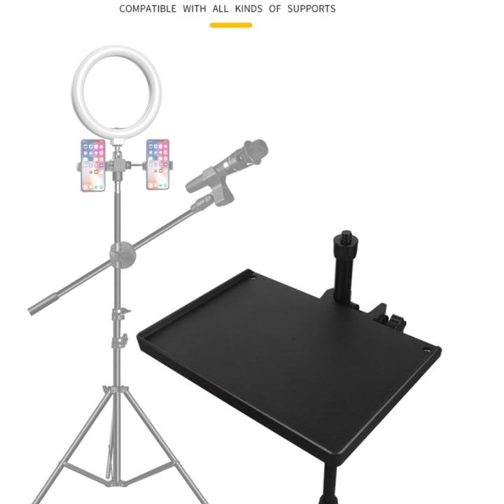 Universal Sound Card Tray Microphone Plastic Stand Rotation Threaded Clamp