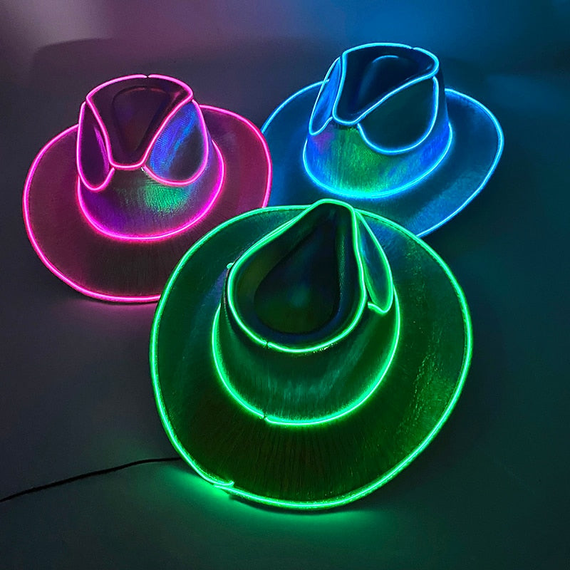Wireless Pearlescent Neon Cowboy Hat