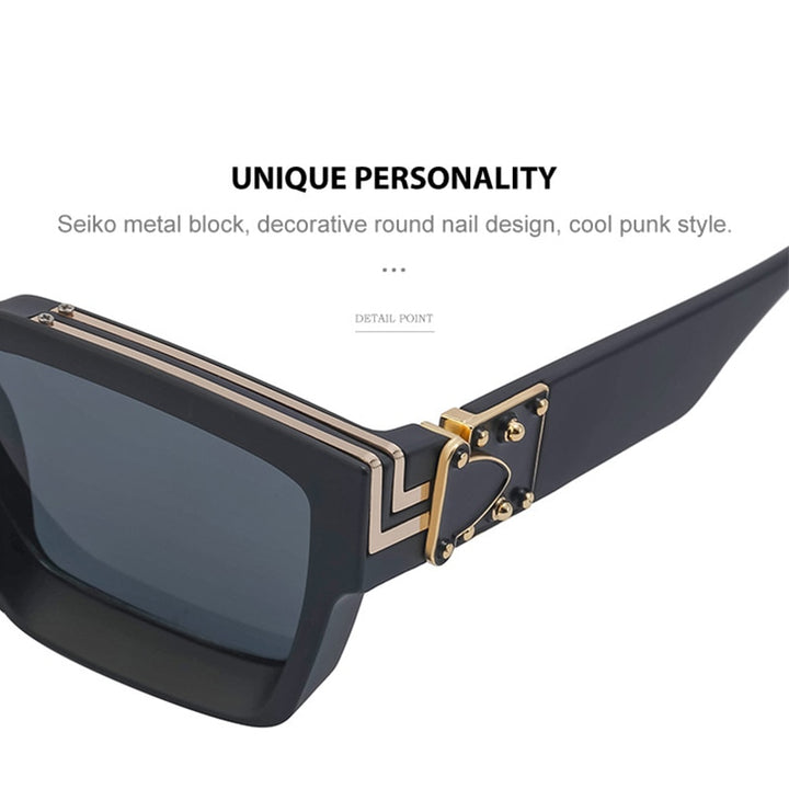 Square Oversized Millionaire Fashion Glasses