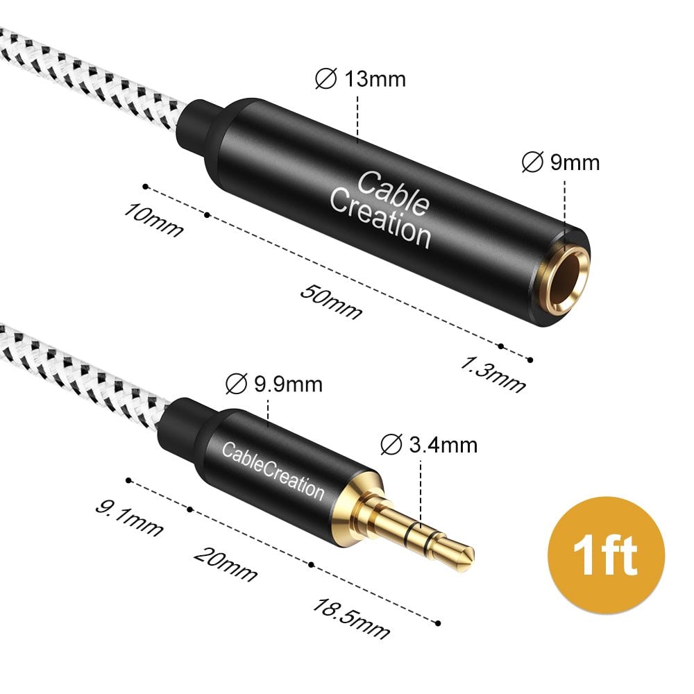 3.5mm to 6.35mm Headphone Adapter TRS 6.35 (1/4 inch) Female to 3.5 (1/8 inch) Male Adapter