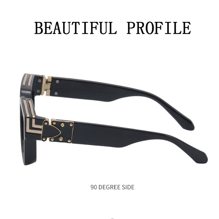 Square Oversized Millionaire Fashion Glasses