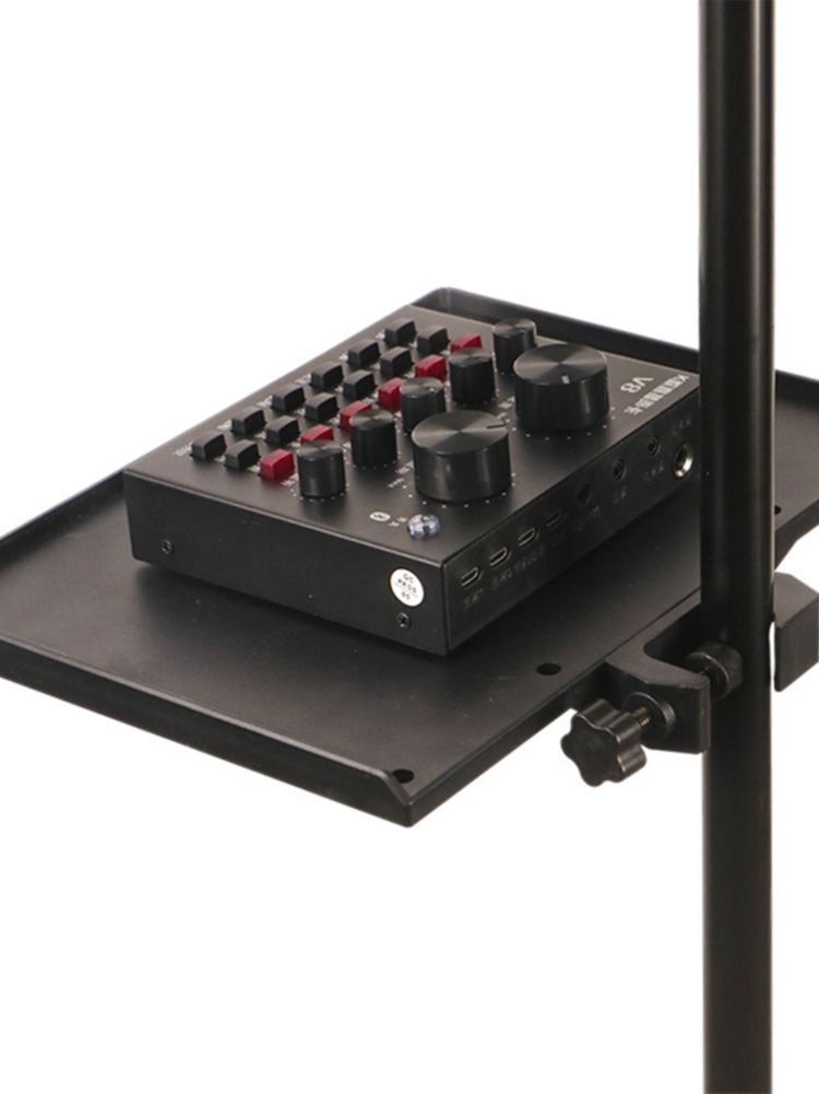 Universal Sound Card Tray Microphone Plastic Stand Rotation Threaded Clamp
