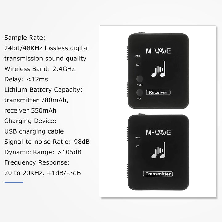 M-vave WP-10 2.4GWireless System Earphone
