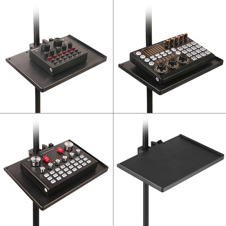 Universal Sound Card Tray Microphone Plastic Stand Rotation Threaded Clamp