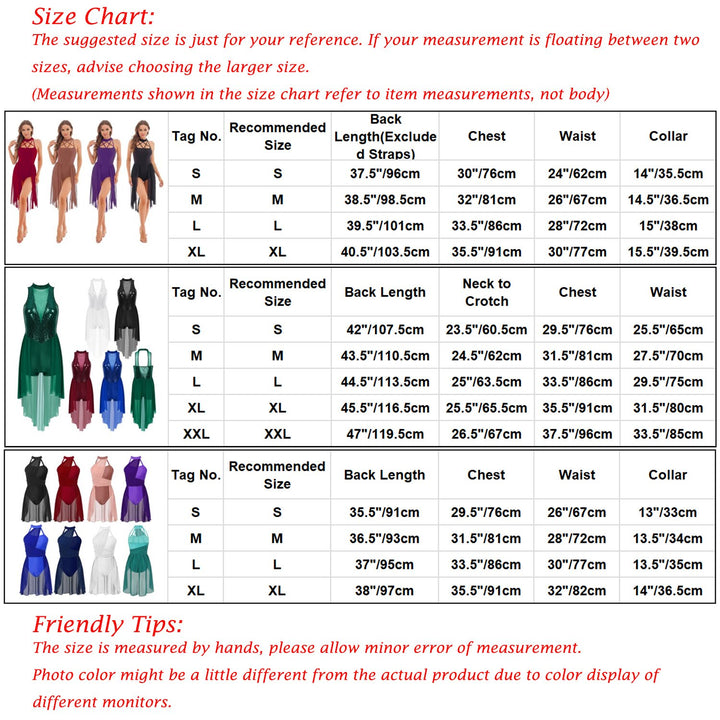 Women Ballet Leotard Dress Halter Dance wear