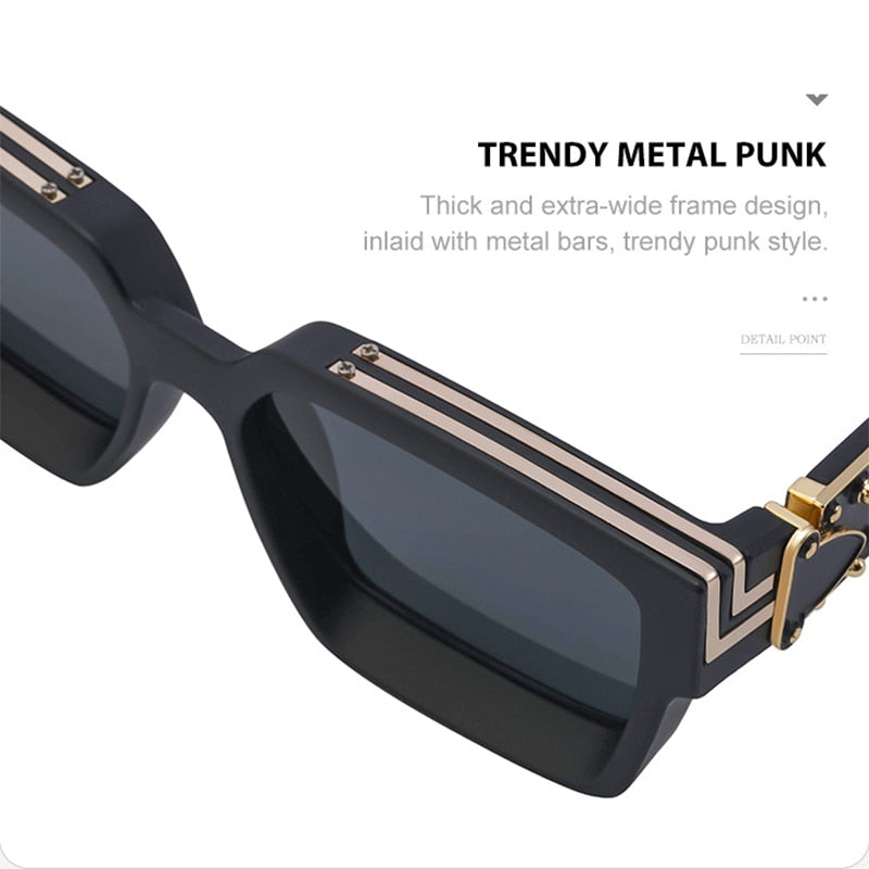 Square Oversized Millionaire Fashion Glasses
