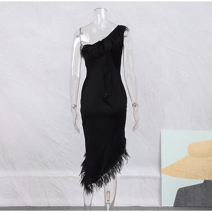 Dress with One Shoulder