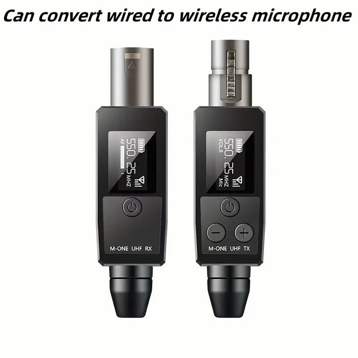 Turn your mic into a Wireless microphone With transmitter / receiver