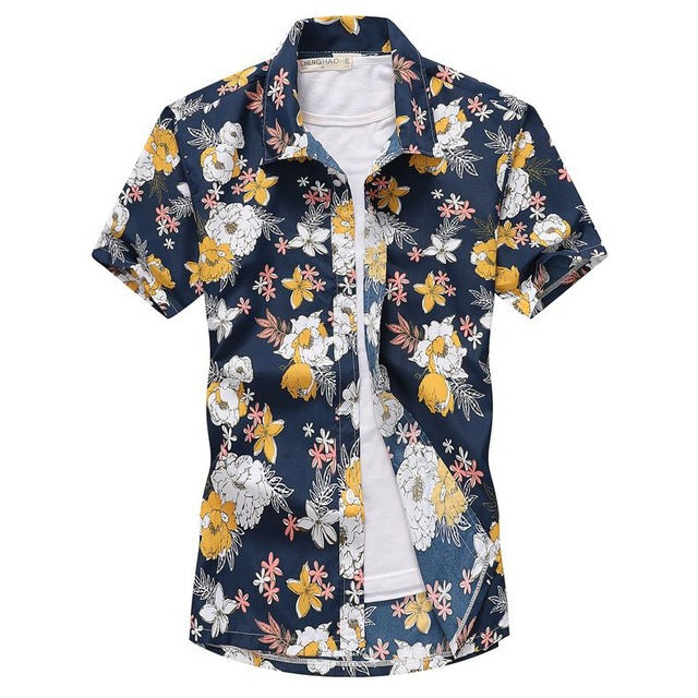Hawaiian Shirt Short-sleeved